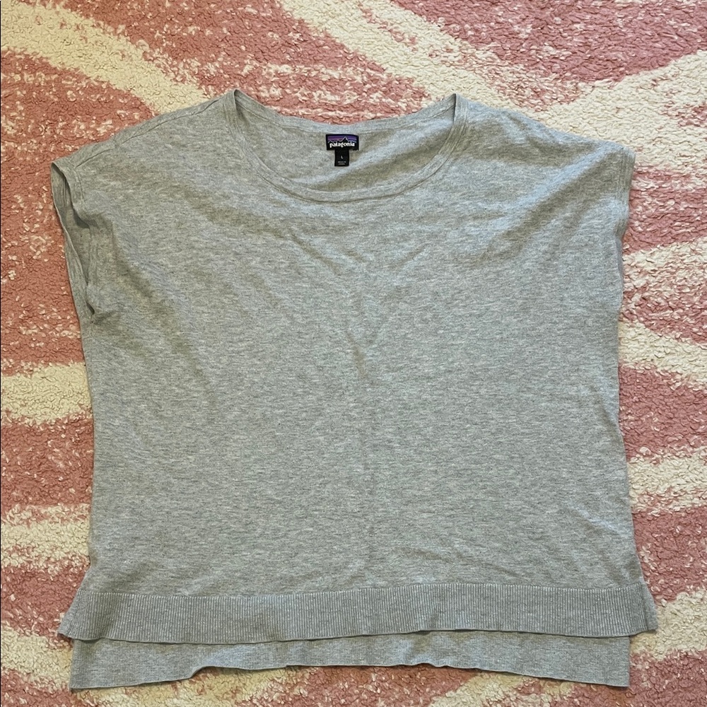 Patagonia Light Gray Knit Tee